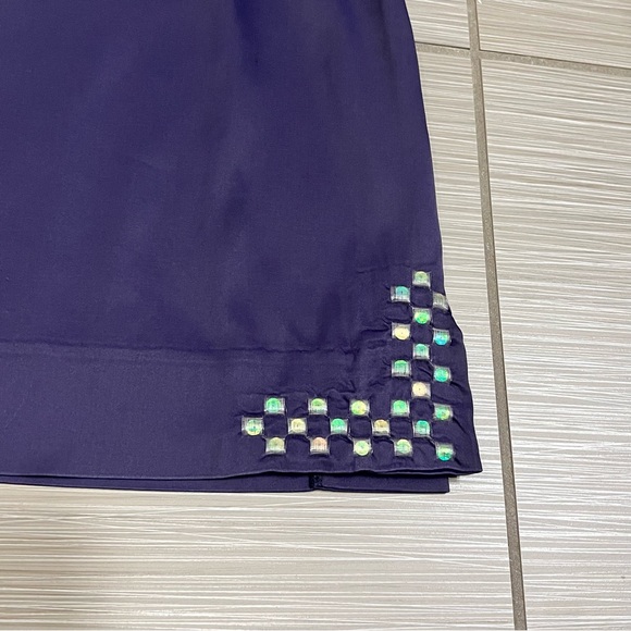 Rare Vintage Versace Jeans Couture Purple Sequin Mini Skirt - Picture 4 of 13